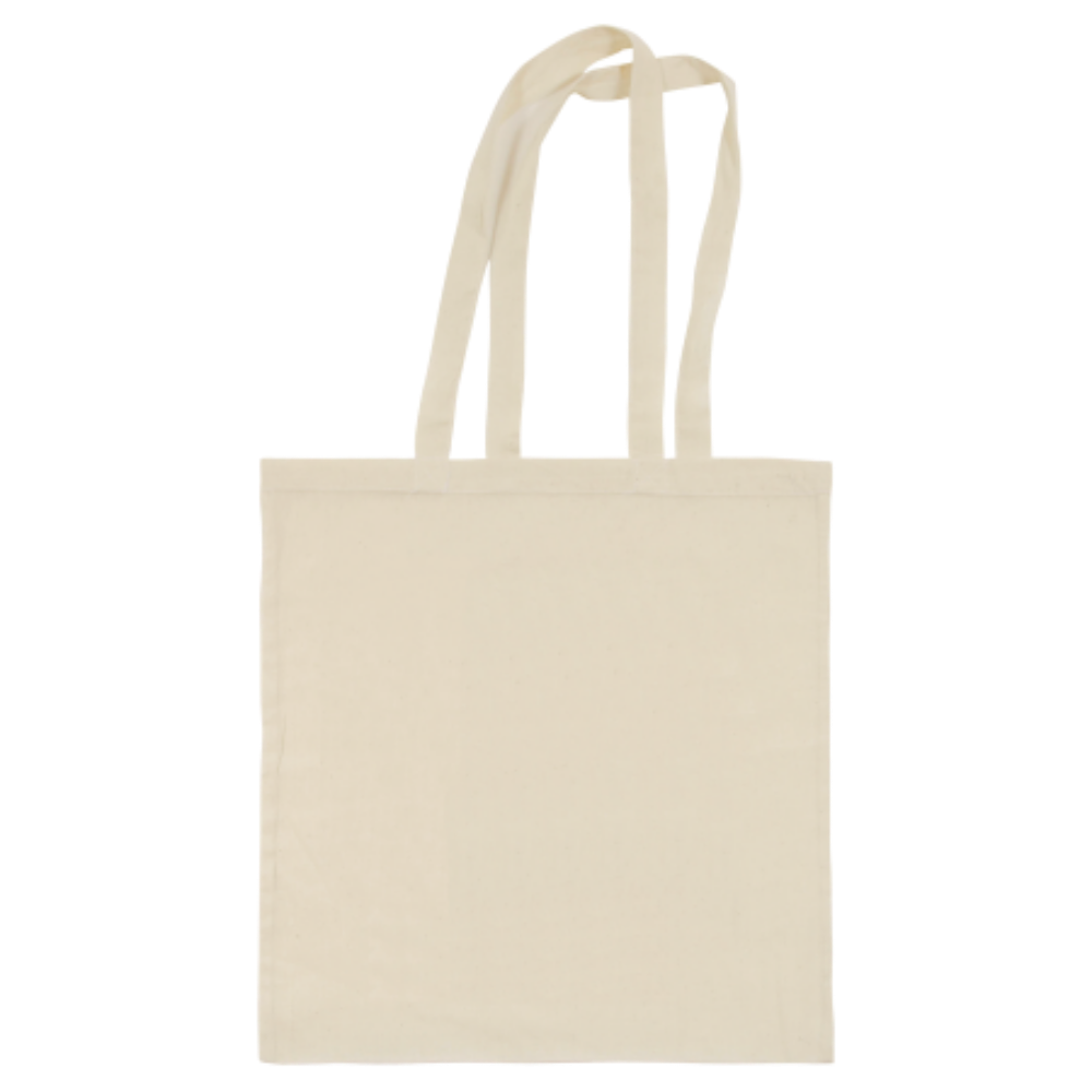 A 100% cotton bag in a natural color with long handles - Kinross