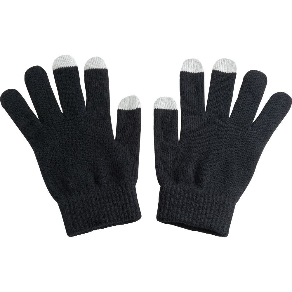 Touch Screen Gloves with Logo Print - Lochranza
