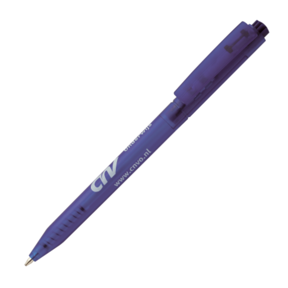 HALLIGEN Transparent Peekay Ballpoint Pen with Blue Ink - Donnington