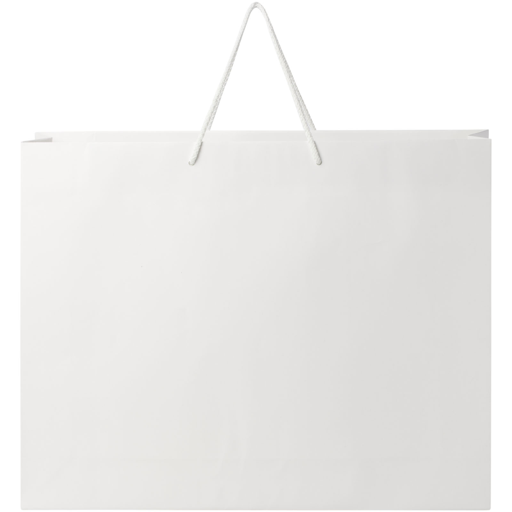 XXL Handmade Matte Paper Bag with Plastic Handles - Thirsk