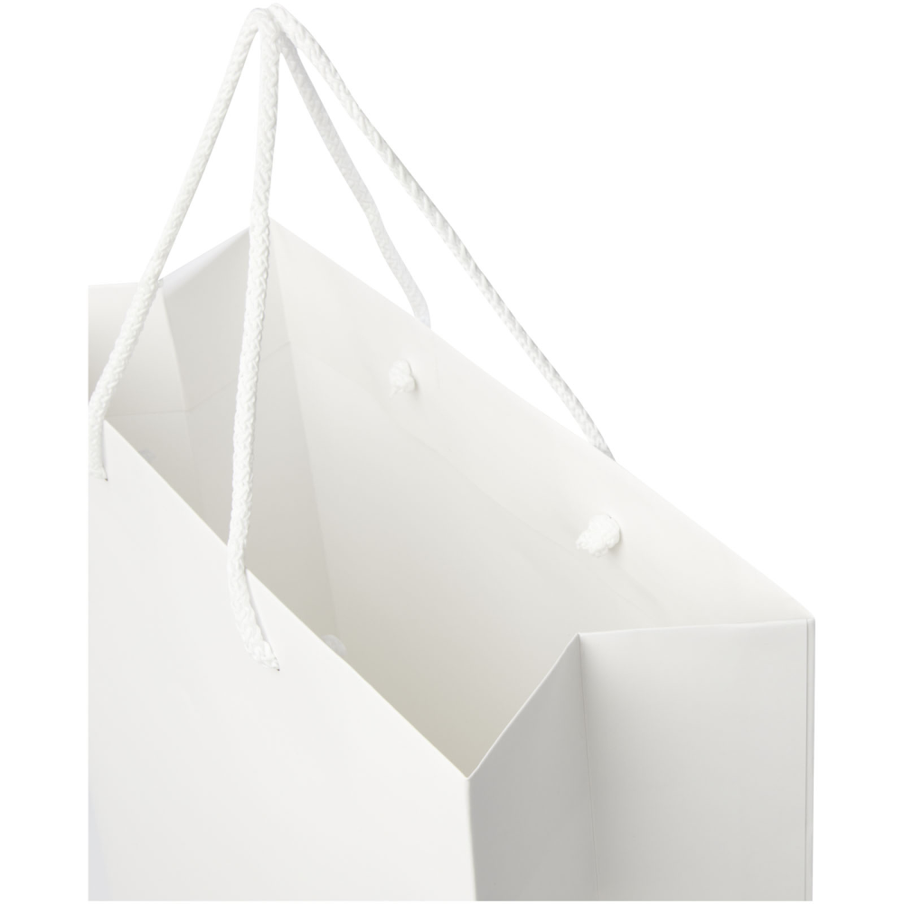 Bolsa de papel mate extra grande hecha a mano con asas de plástico - Sant Quirze del Vallès
