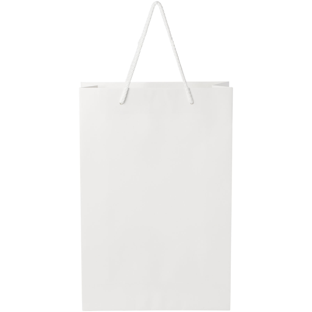 Handmade Matte Integra Paper Bag with Plastic Handles - Tewkesbury