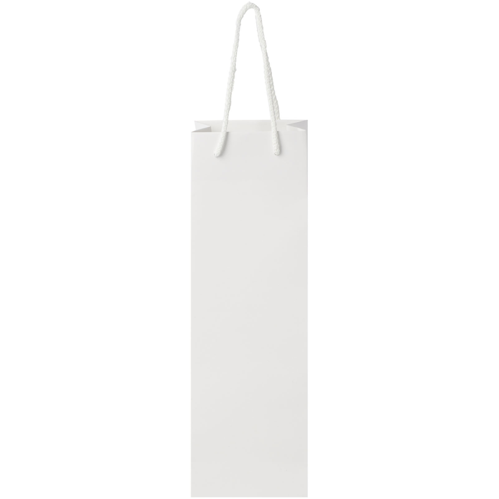 Handmade Matte Wine Bottle Size Paper Bag with Plastic Handles - St Paul's Cray