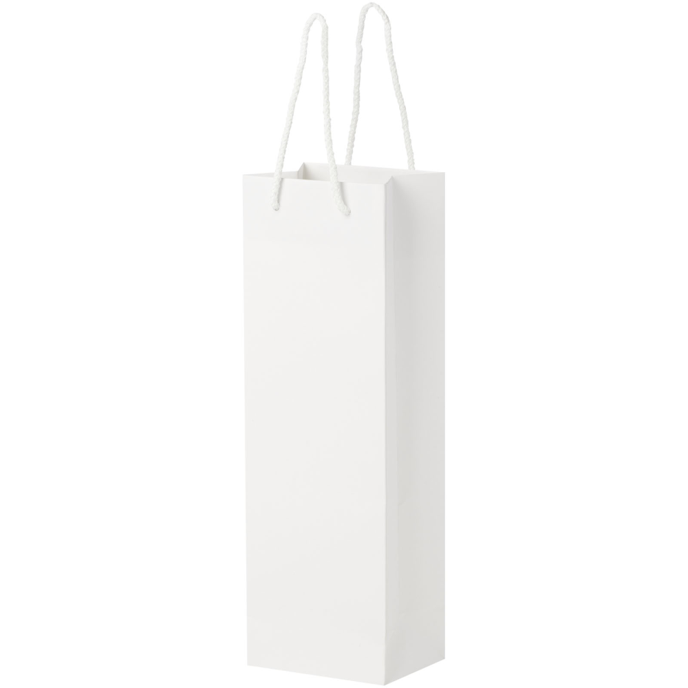 Handmade Matte Wine Bottle Size Paper Bag with Plastic Handles - St Paul's Cray