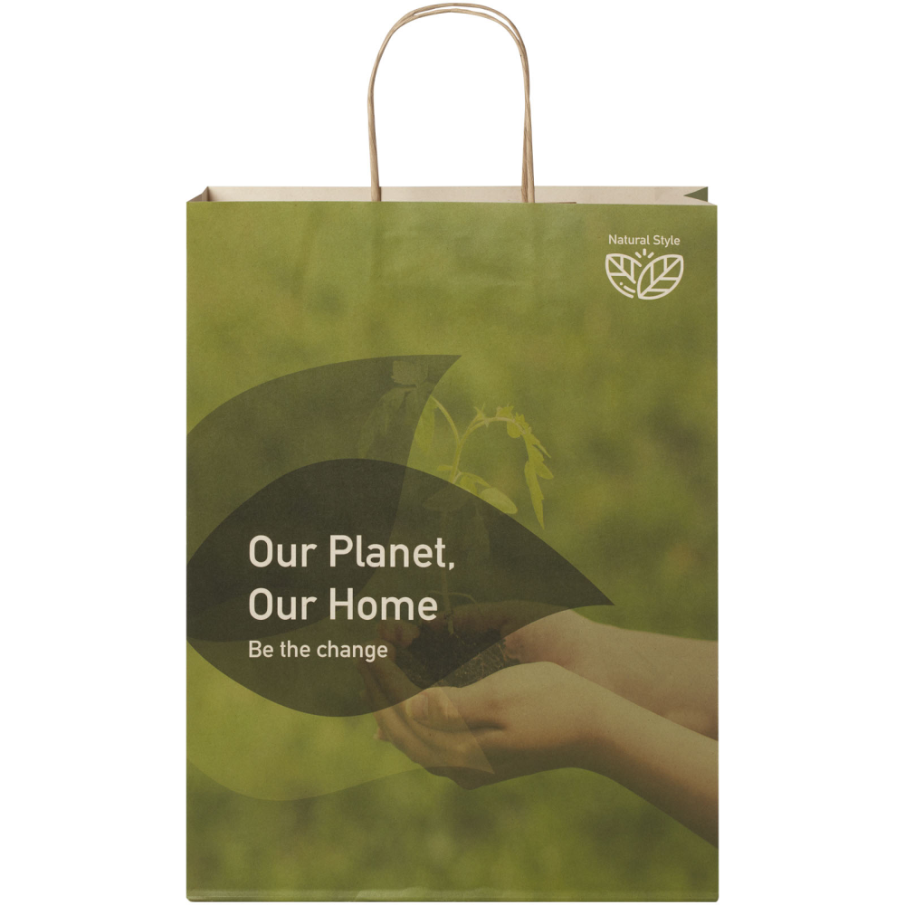 Bolsa de papel reciclable XXL hecha de desechos agrícolas - Adahuesca