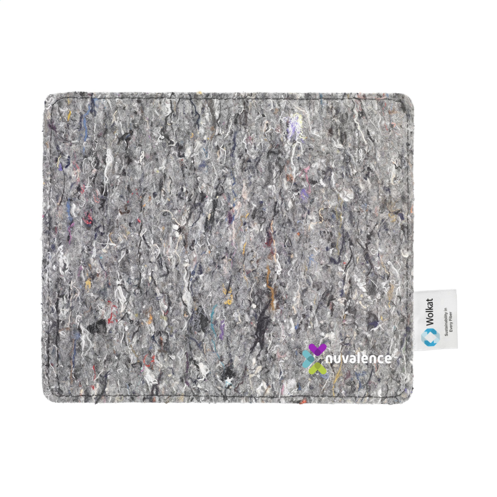 Mouse pad de fieltro de textil reciclado sostenible - East Budleigh
