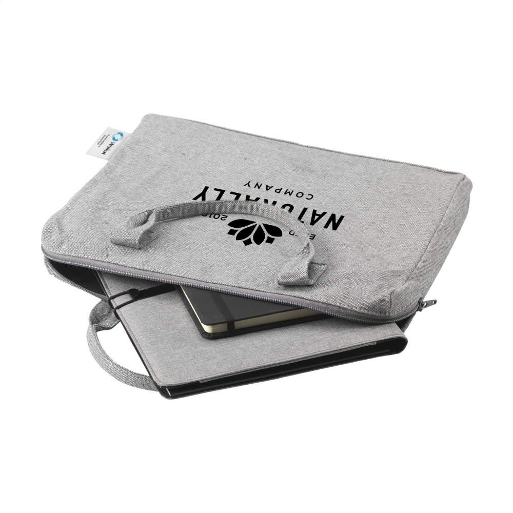 Geräumige Laptop-Tasche aus recyceltem Textil - Leingarten 