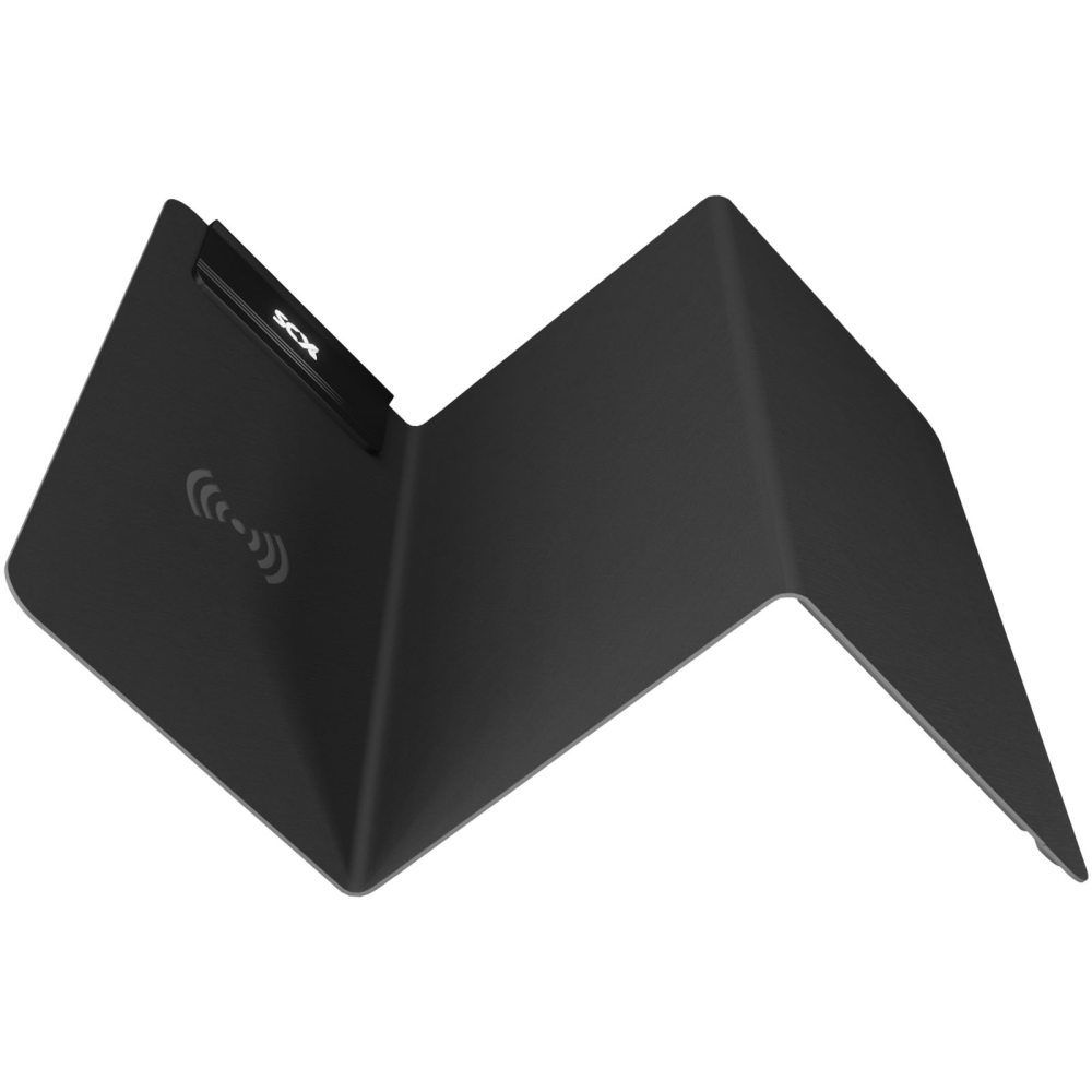 Foldable Light-up Logo Mouse Pad with Wireless Charging Area - Orford