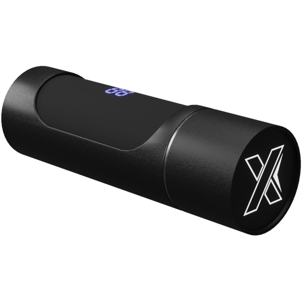 Écouteurs Bluetooth à logo lumineux avec base rechargeable - Bourlens