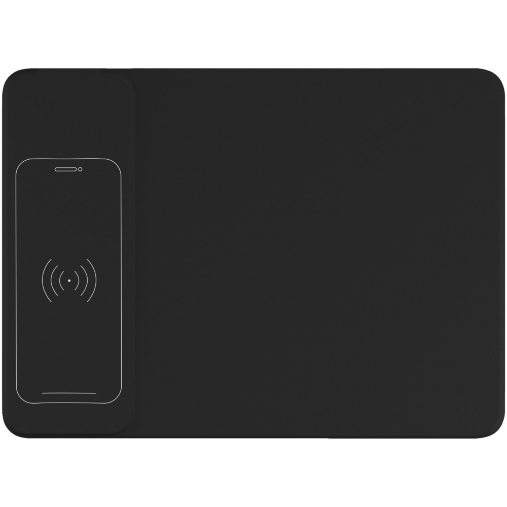 A wireless charging mouse pad with a logo that lights up - Kettering