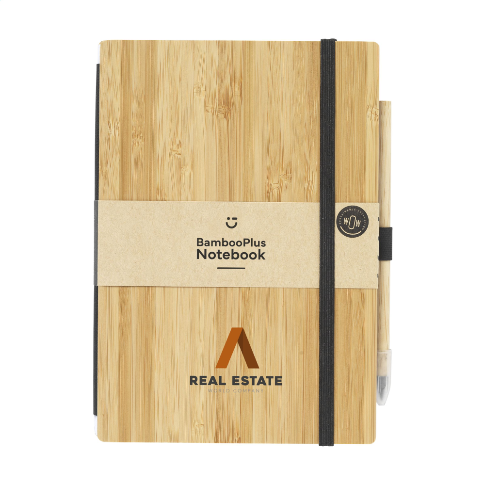 Umweltfreundliches Hardcover-Notizbuch aus Bambus mit nachhaltigem Bleistift - Winterberg 
