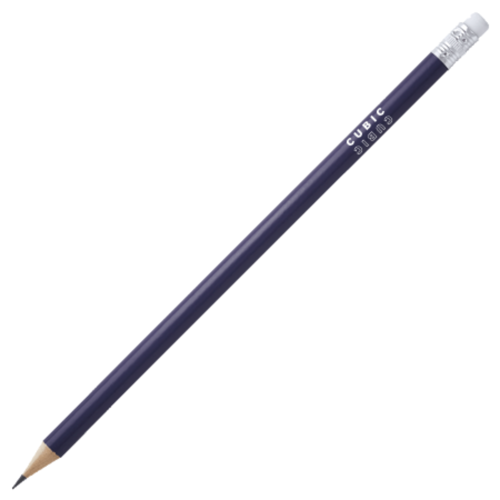 Crayon de couleur avec gomme et pointe aiguisée - Vouthon
