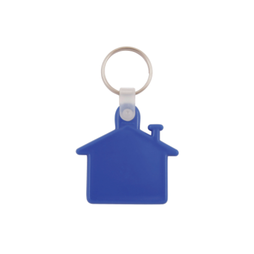 Porte-clés en plastique en forme de maison - Somme-Tourbe