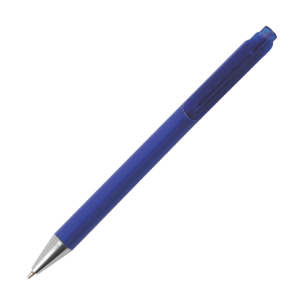 MANHATTAN penna a sfera di colore solido con clip trasparente colorata - Spino d’Adda