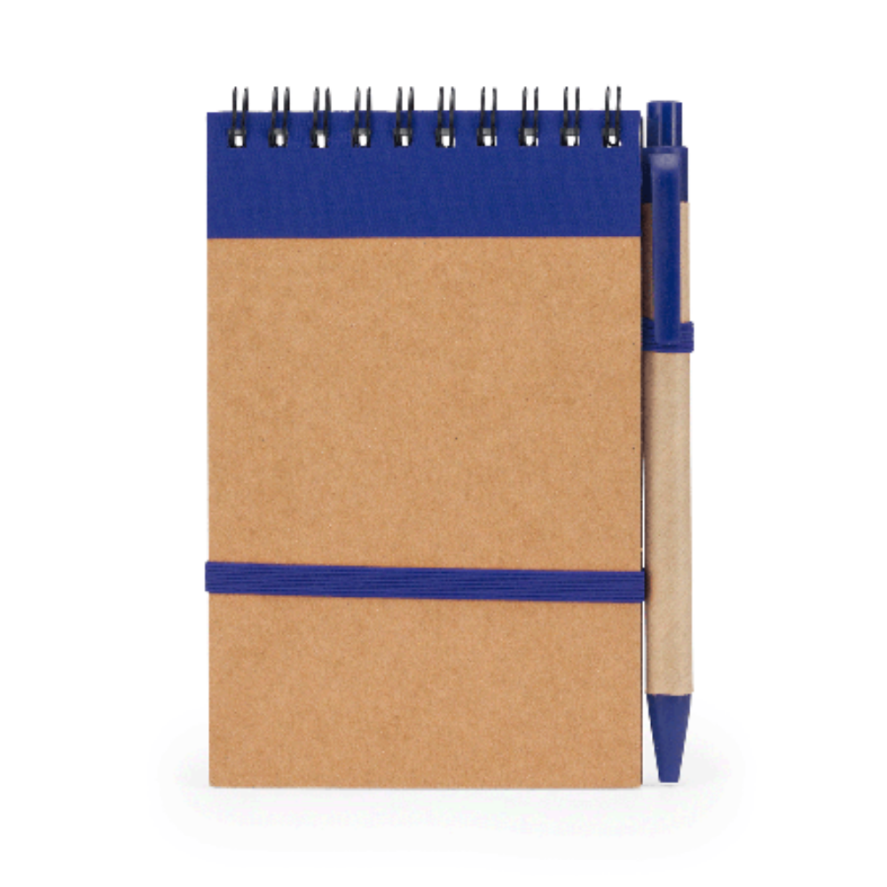 A6 Cardboard Notebook with Ballpoint - Sale