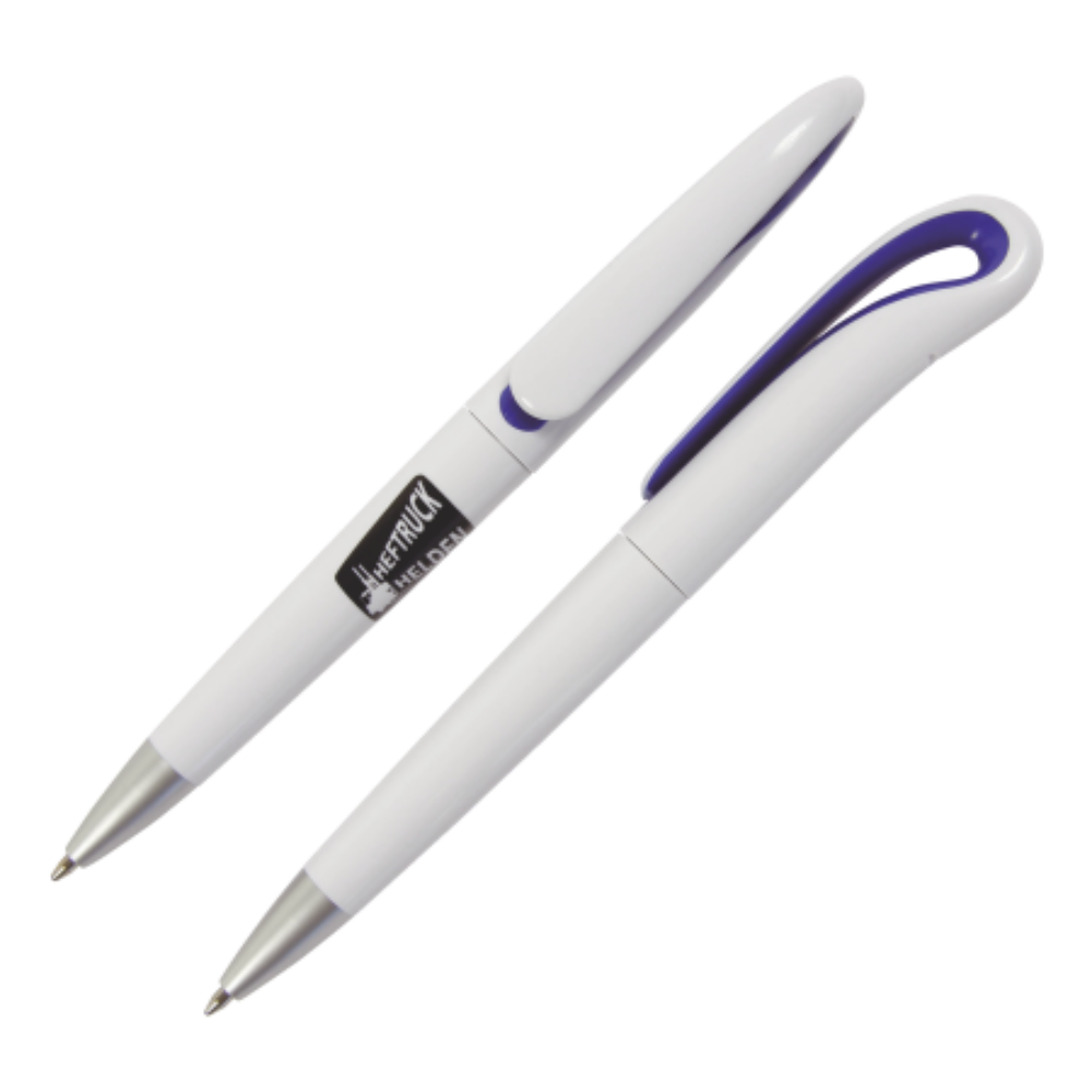 VICTORIA Plastic Ballpoint Peekay with Curved Clip - Huish Episcopi