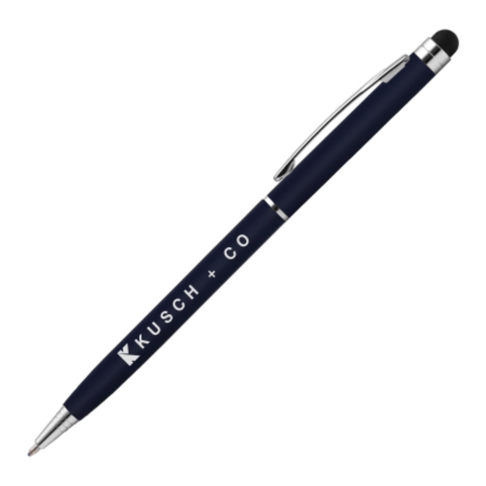BIMINI Kugelschreiber mit weichem Touch, Lasergravur und Stylus - Elsfleth 