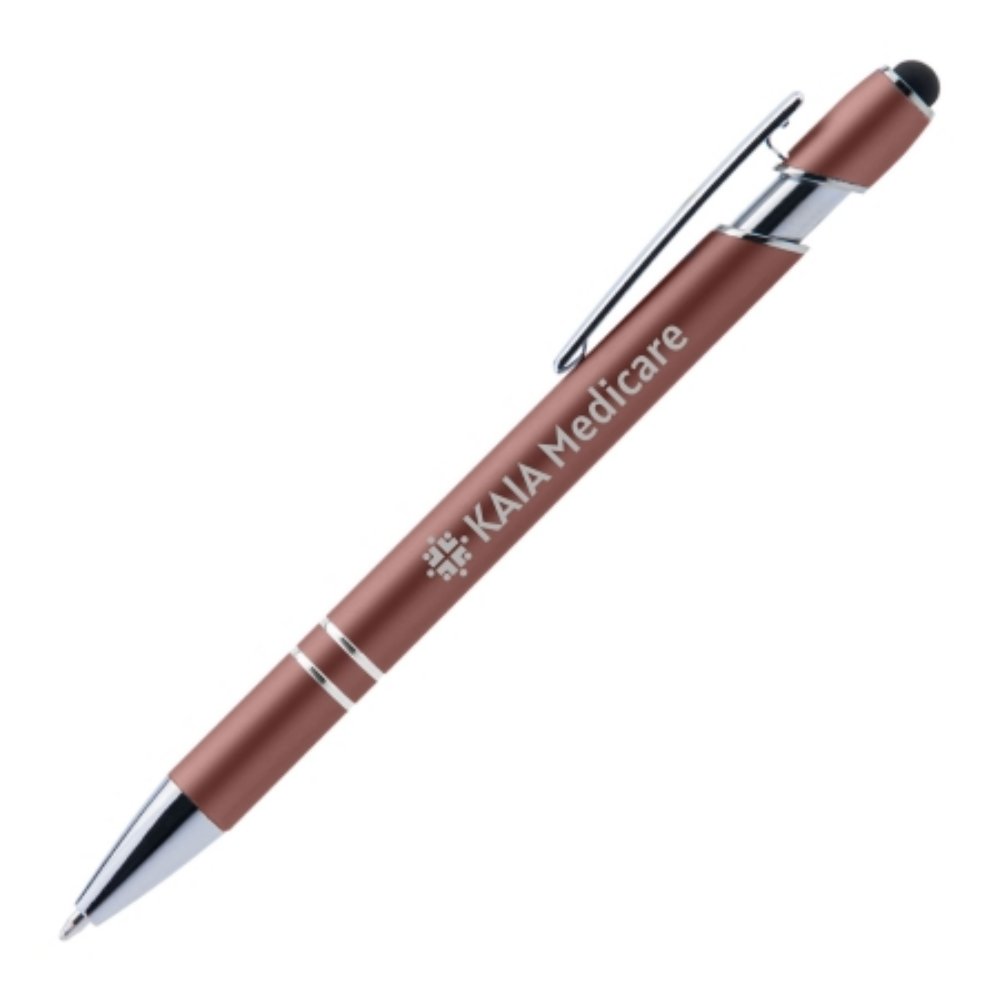 Bolígrafo stylus HERON de toque suave con grabado láser - Marracos
