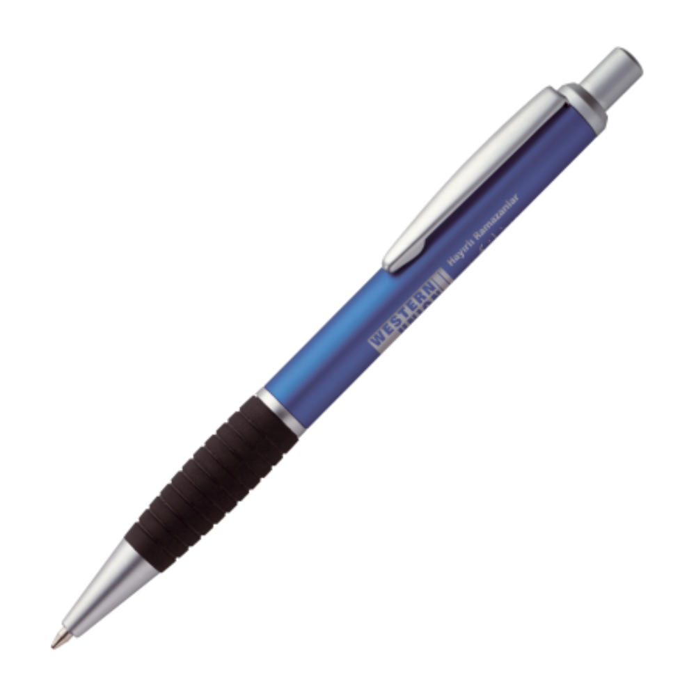 KASELA Aluminum Ballpoint Pen with Ergonomically Shaped Rubber Grip Zone - Halewood