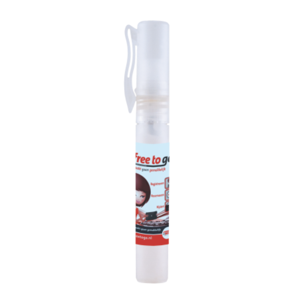 7ml Spray Stick Handreiniger mit Vollfarben Etikett - Gefrees 