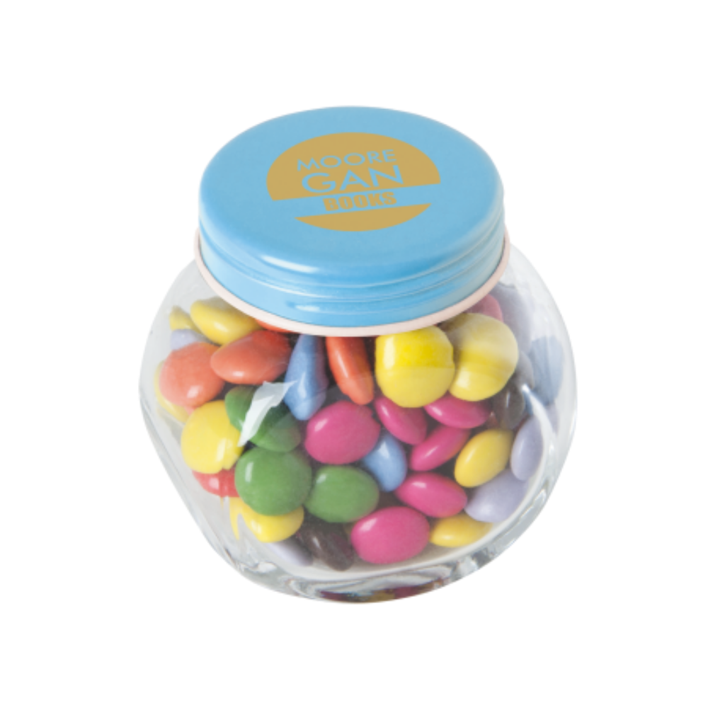 Small Candy Jar with Coloured Lid and Carletties - Liste aller Dörfer in England