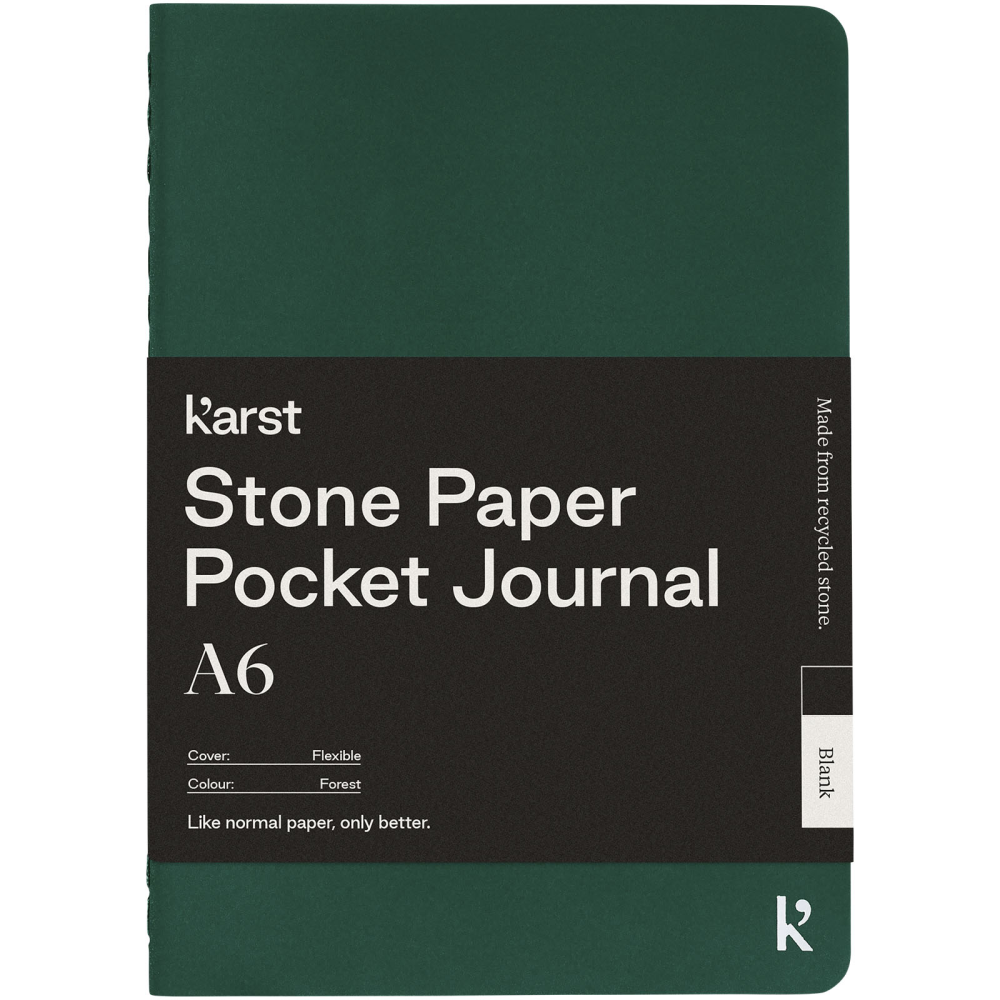 Diario de bolsillo de papel de piedra suave Karst A6 - Guadalcanal