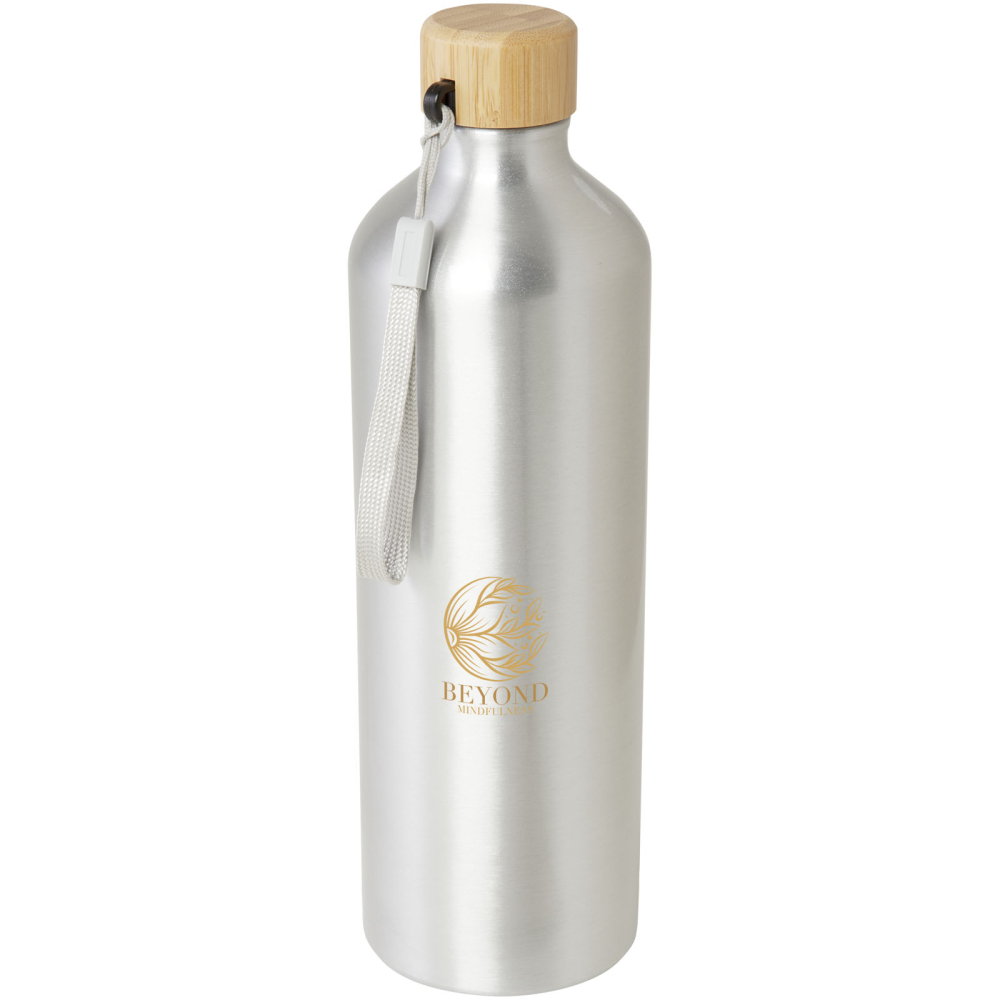 Malpeza 1000 ml RCS certified recycled aluminium water bottle - York