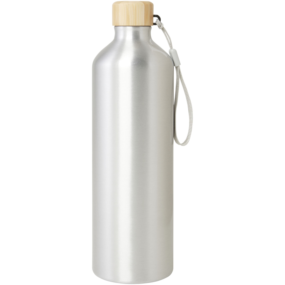 Malpeza 1000 ml RCS zertifizierte wiederverwertete Aluminium-Wasserflasche - Leun 
