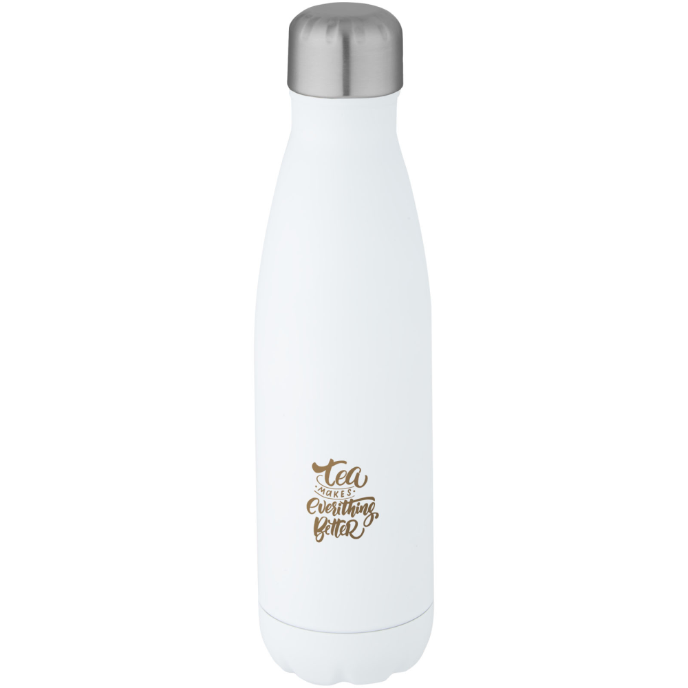 Cove 500 ml RCS certified stainless steel vacuum-insulated bottle made from recycled materials - Sandford Orcas