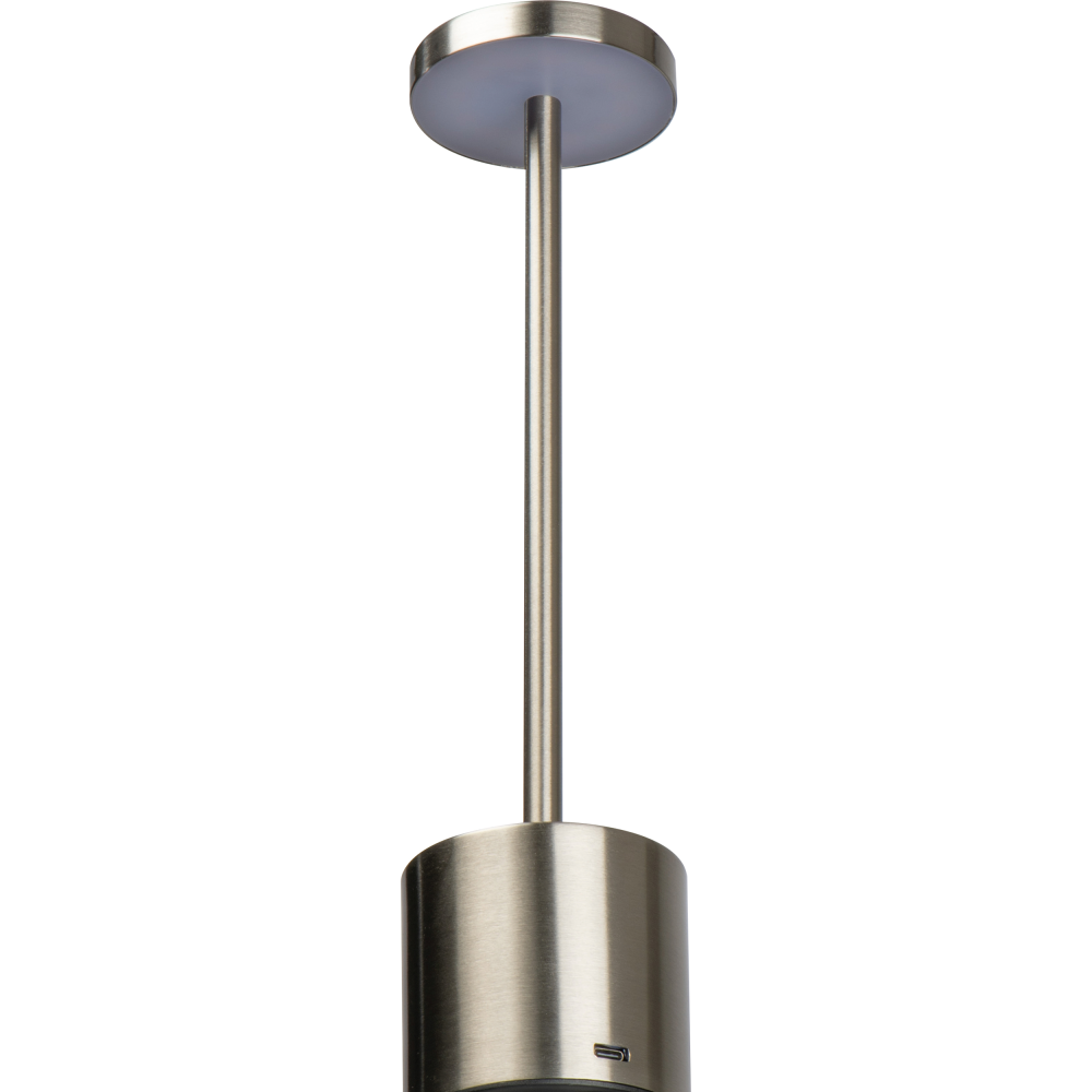 Lampada da tavolo in acciaio inossidabile con batteria ricaricabile - Casciana Terme Lari