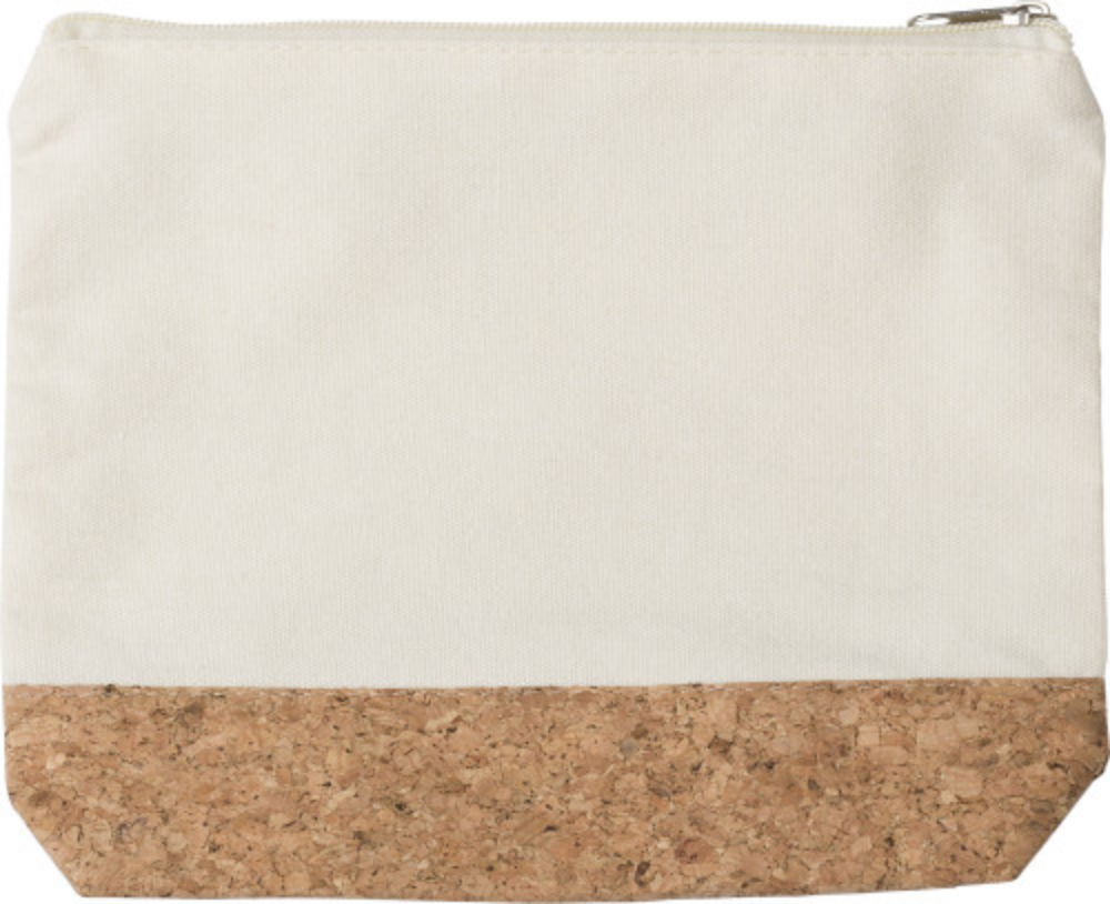Cotton Cosmetic Bag with Cork Details - Canterbury