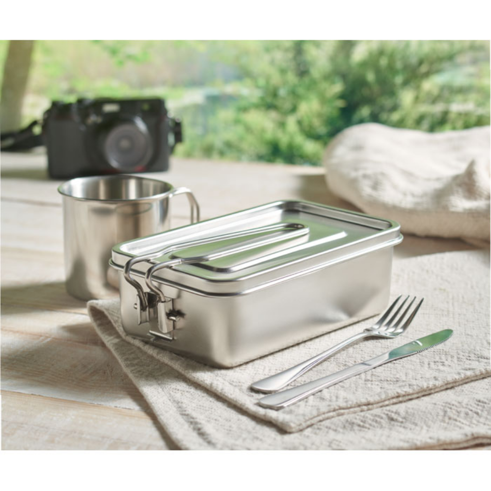 Stainless steel lunch box - Malmesbury