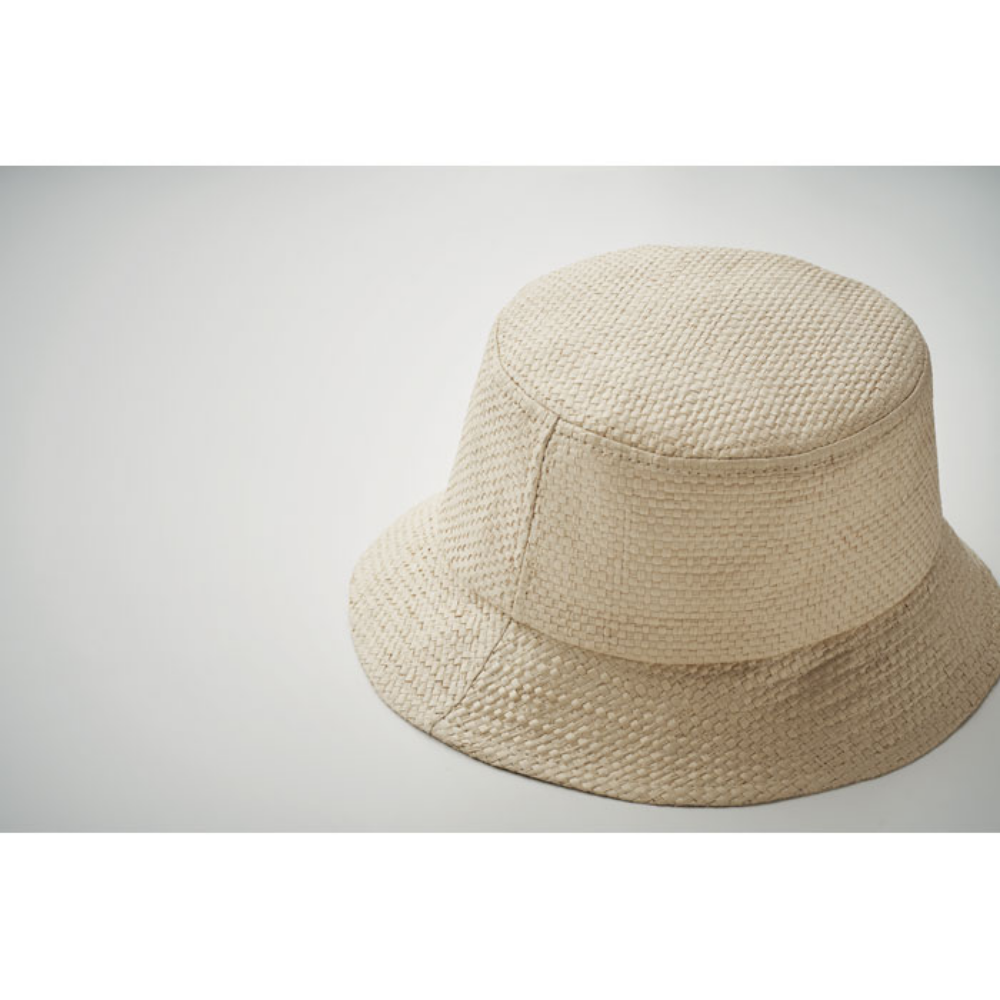 Sombrero de cubo de paja de papel - Almedina