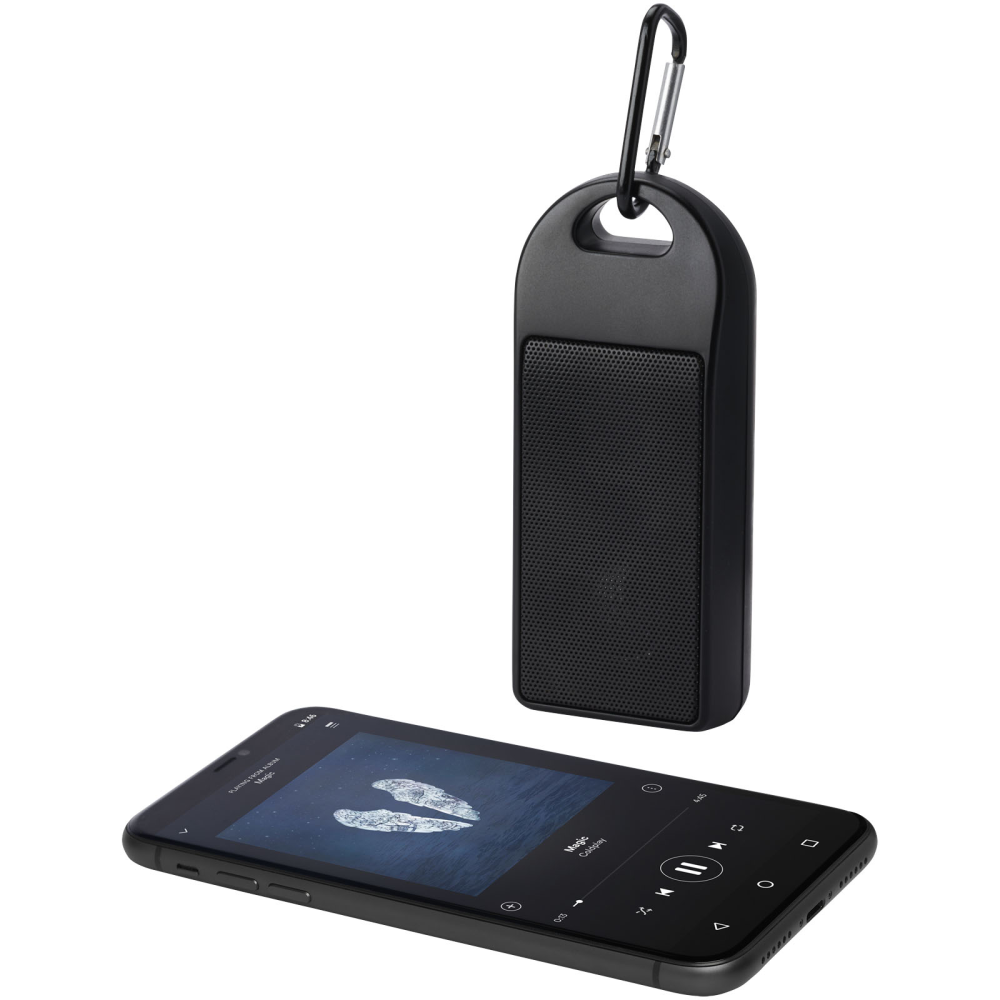 Haut-parleur Bluetooth® en plastique recyclé Omni 3W IPX4 RCS - Tocqueville-les-Murs
