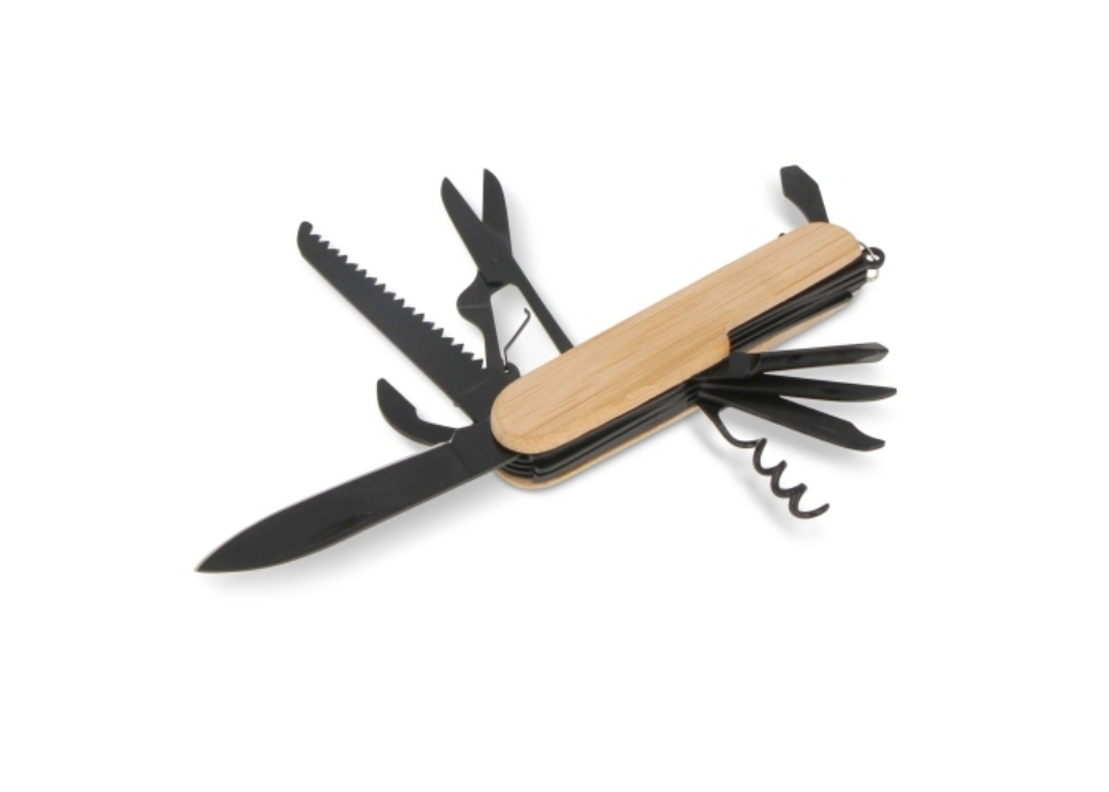9-function bamboo multi-tool - Bromley