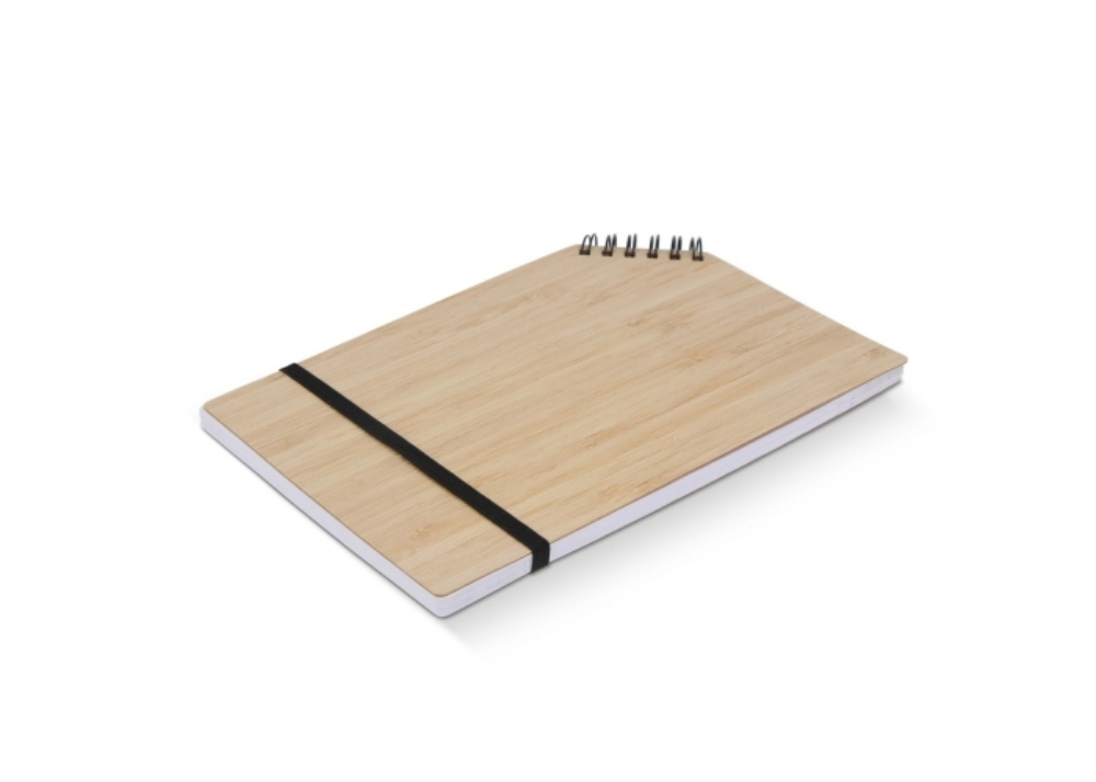 A5 size bamboo Notebook with corner band - Old Meldrum