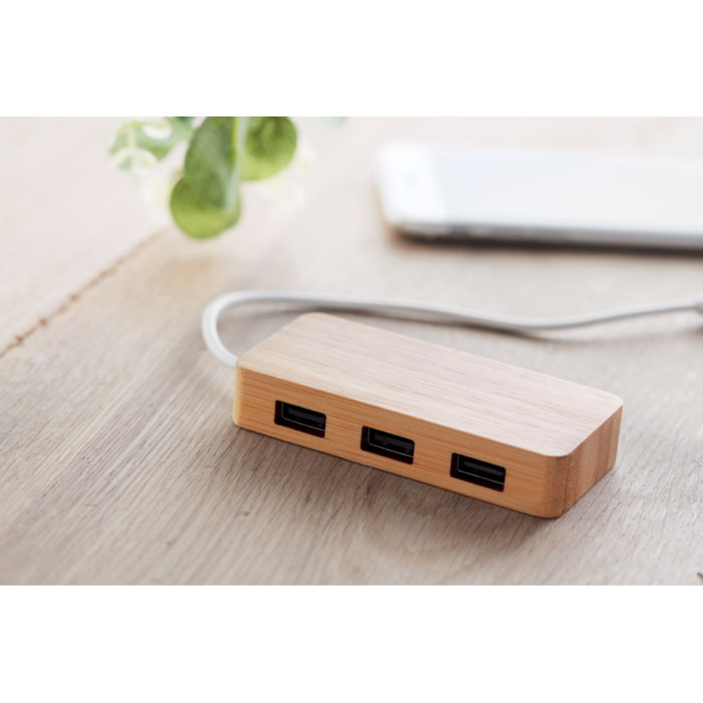 Sirolo bamboe USB hub 