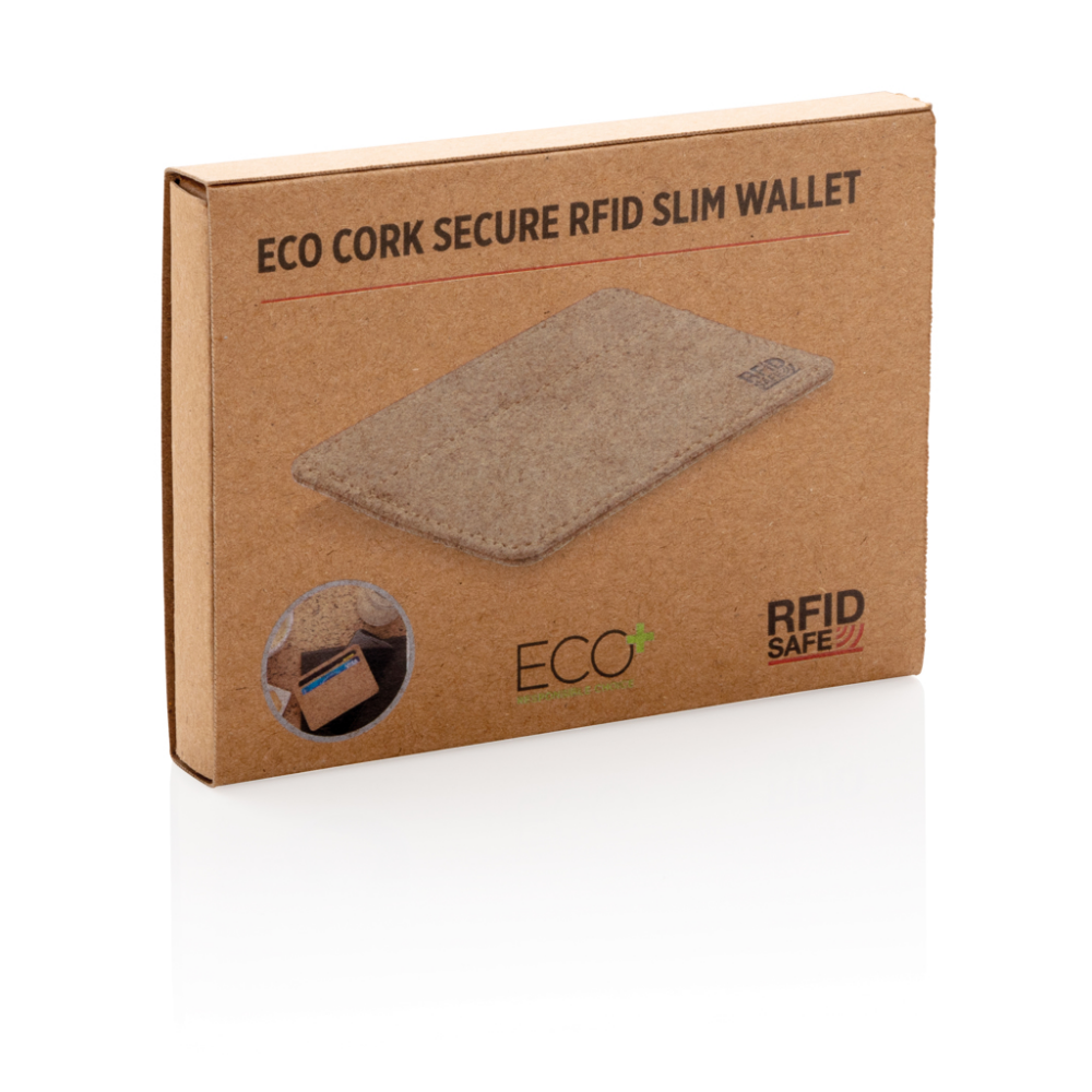 ECOFriendly kurk RFID mini portemonnee