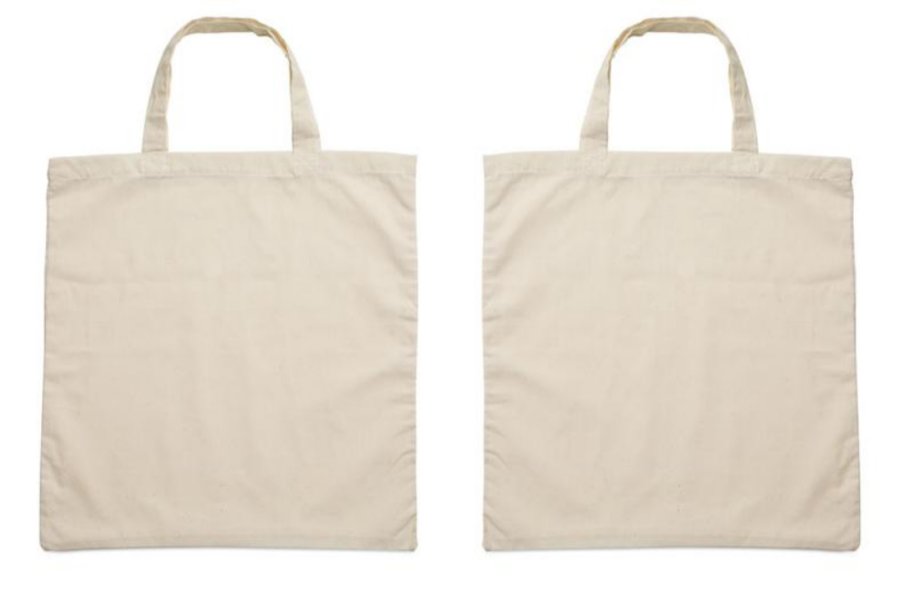 CottonBag draagtas met korte hengsels (105 gr/m²) 