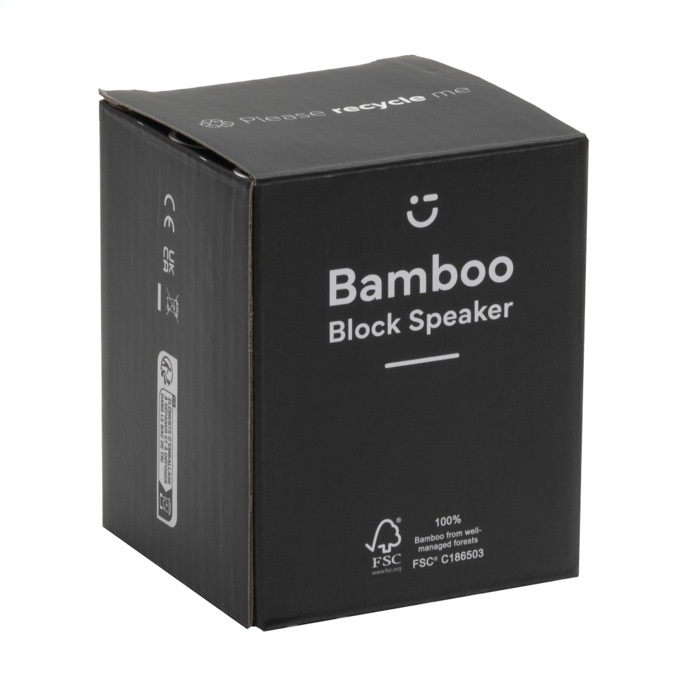 CubeBamboo draadloze oplader en speaker