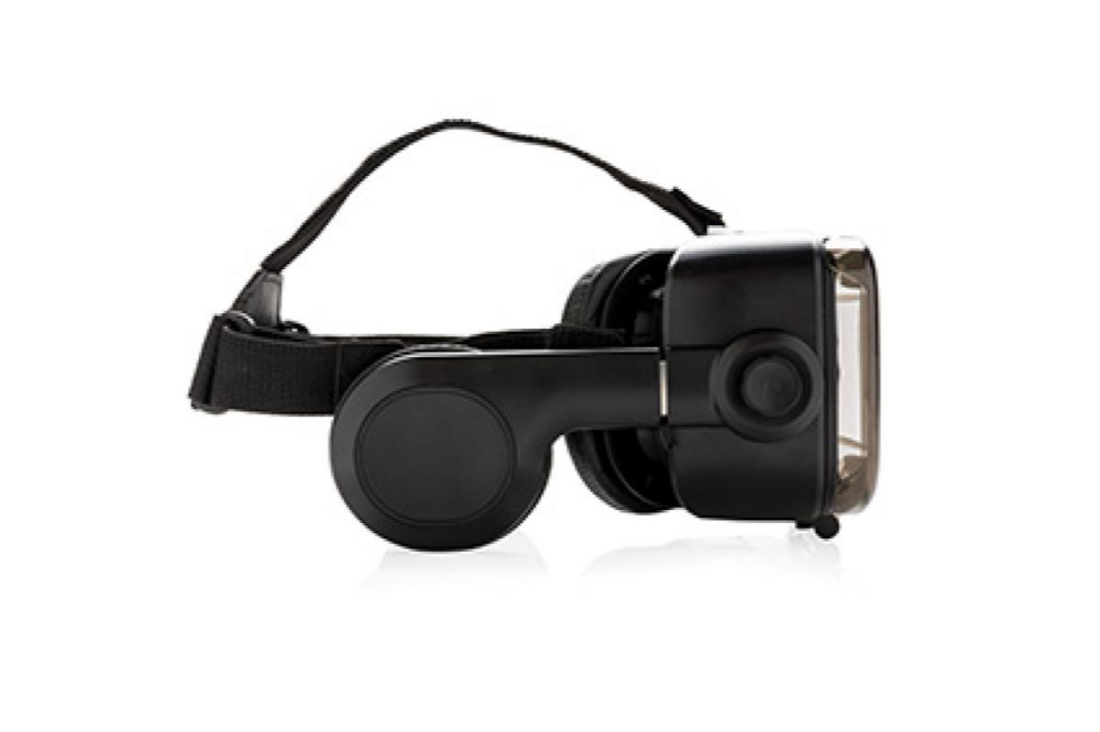 VR-bril met geïntegreerde hoofdtelefoon