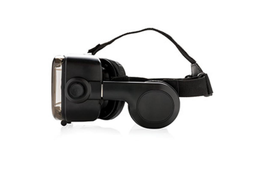 VR-bril met geïntegreerde hoofdtelefoon