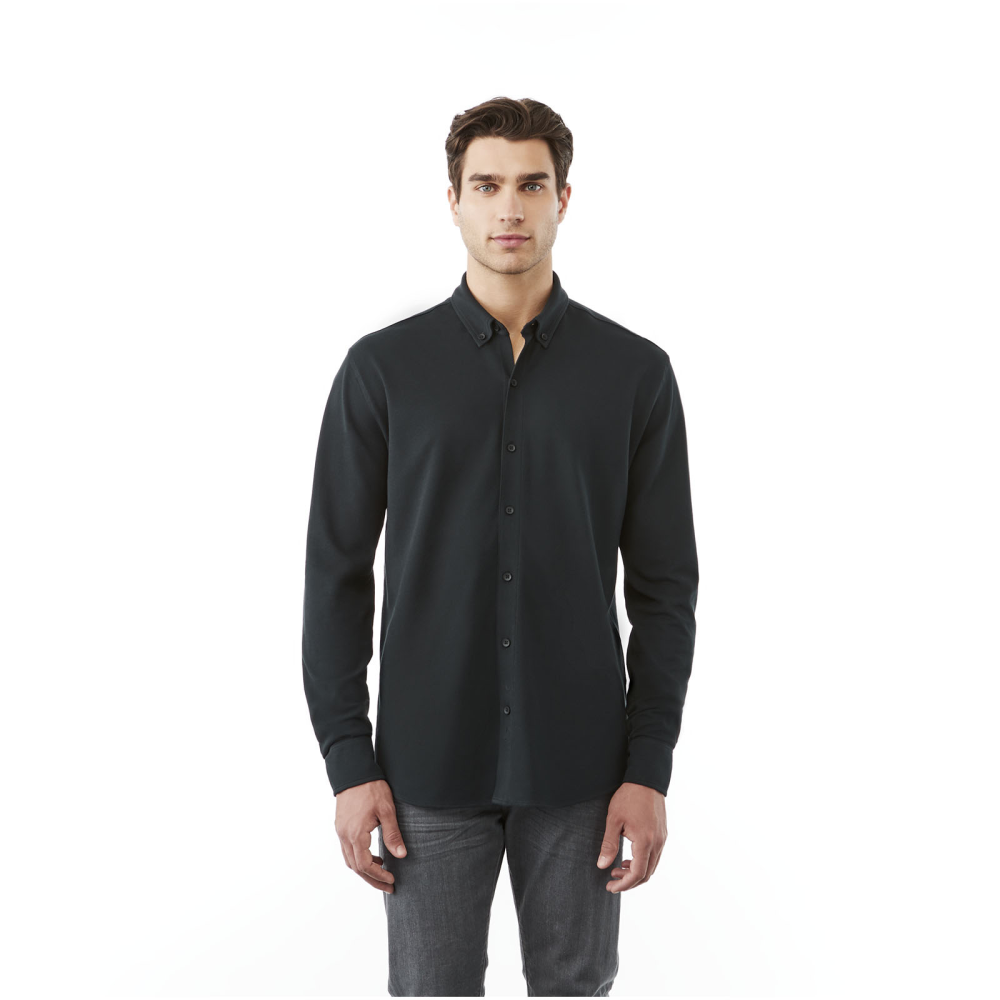 Banbury piqué stretch heren overhemd (200 g/m²)