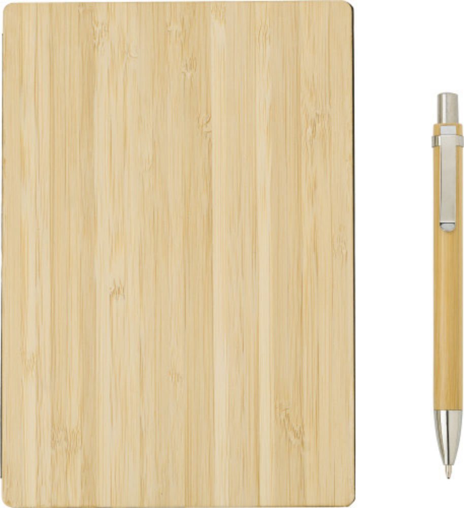 BamboeCover notitieboek met pen