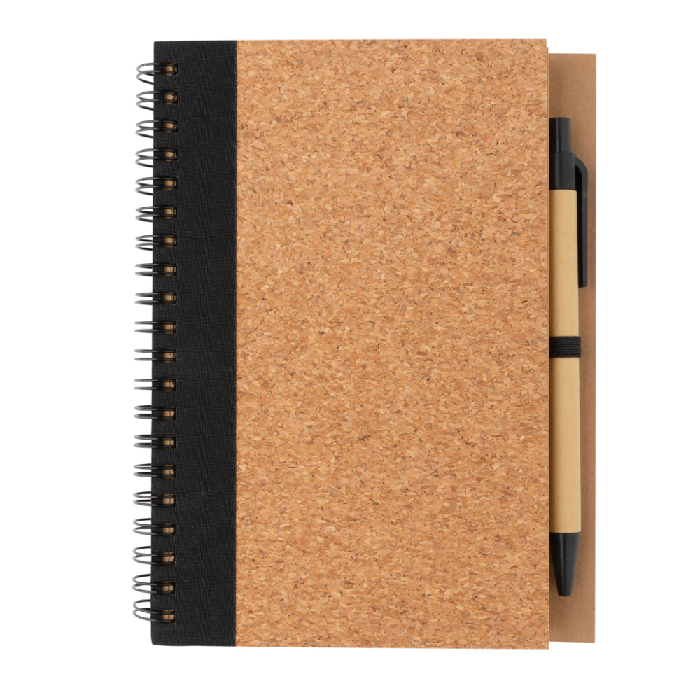 CorkNote notitieboekje met pen