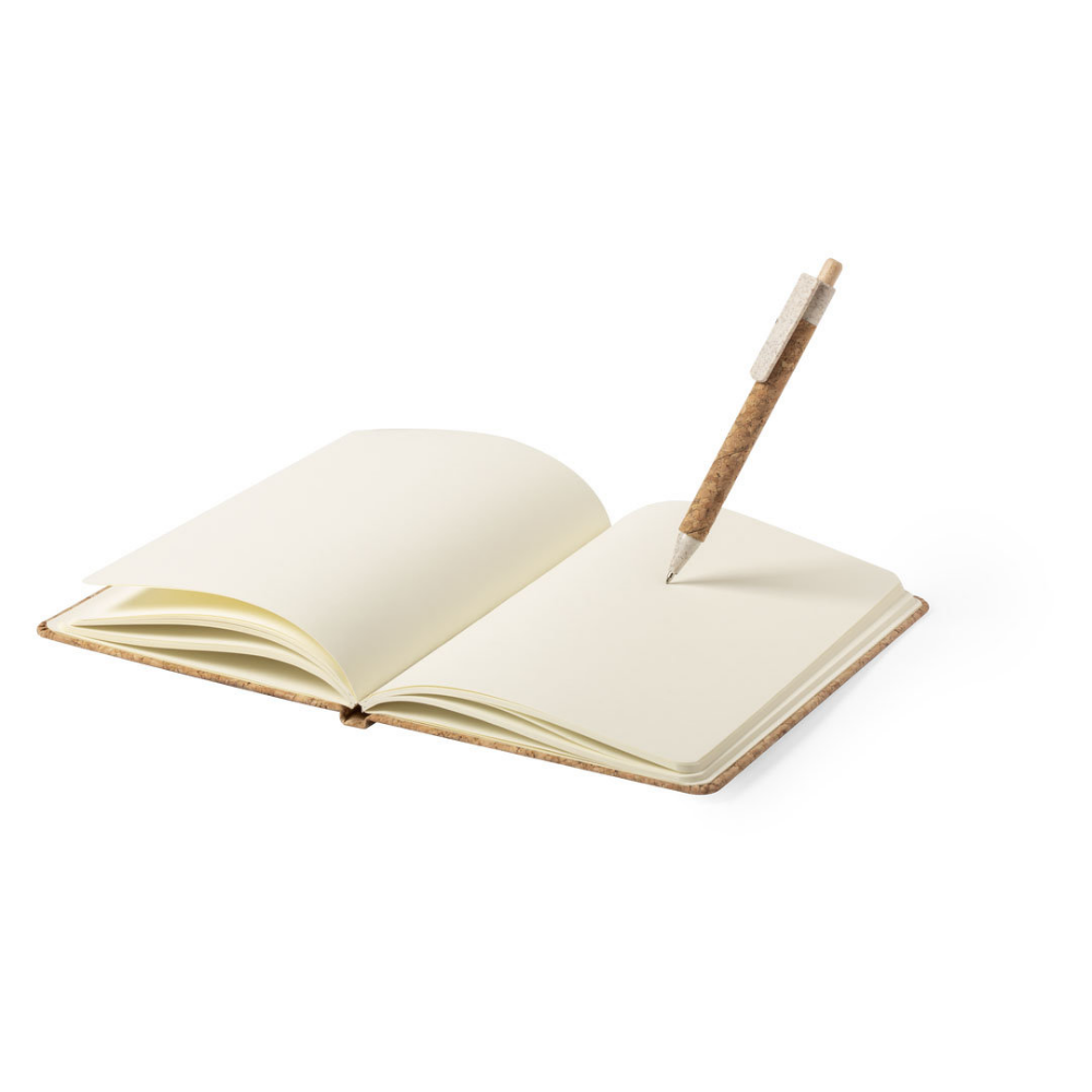 CorkBook notitieboekje met pen