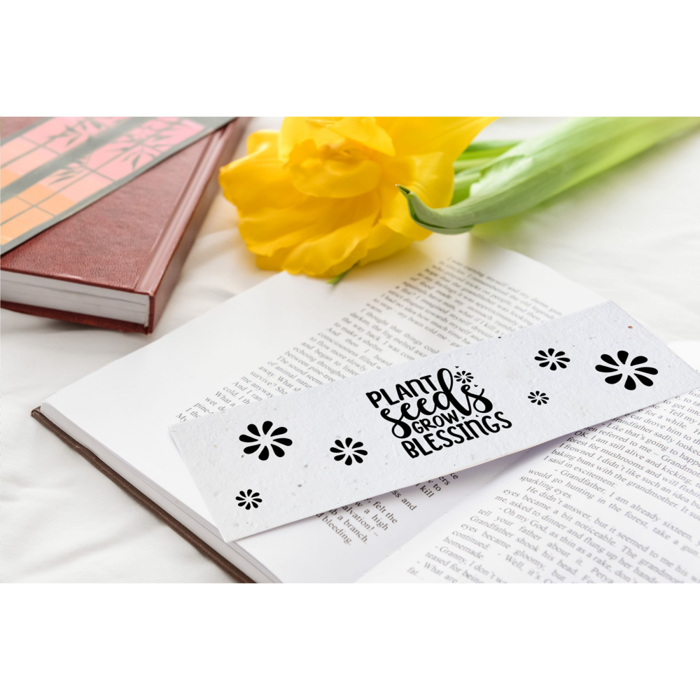 Crinkle Seed Paper Bookmark boekenlegger