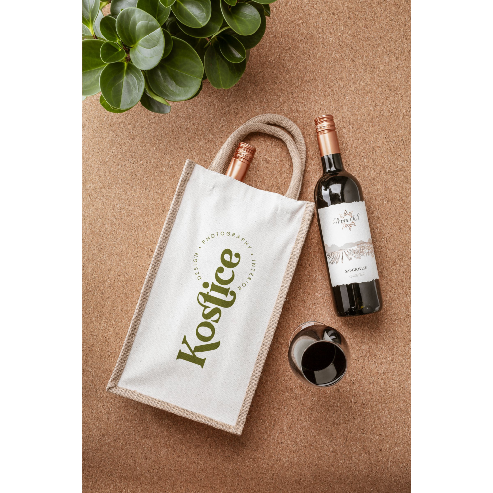 Smicket Canvas Wine Bag wijntas