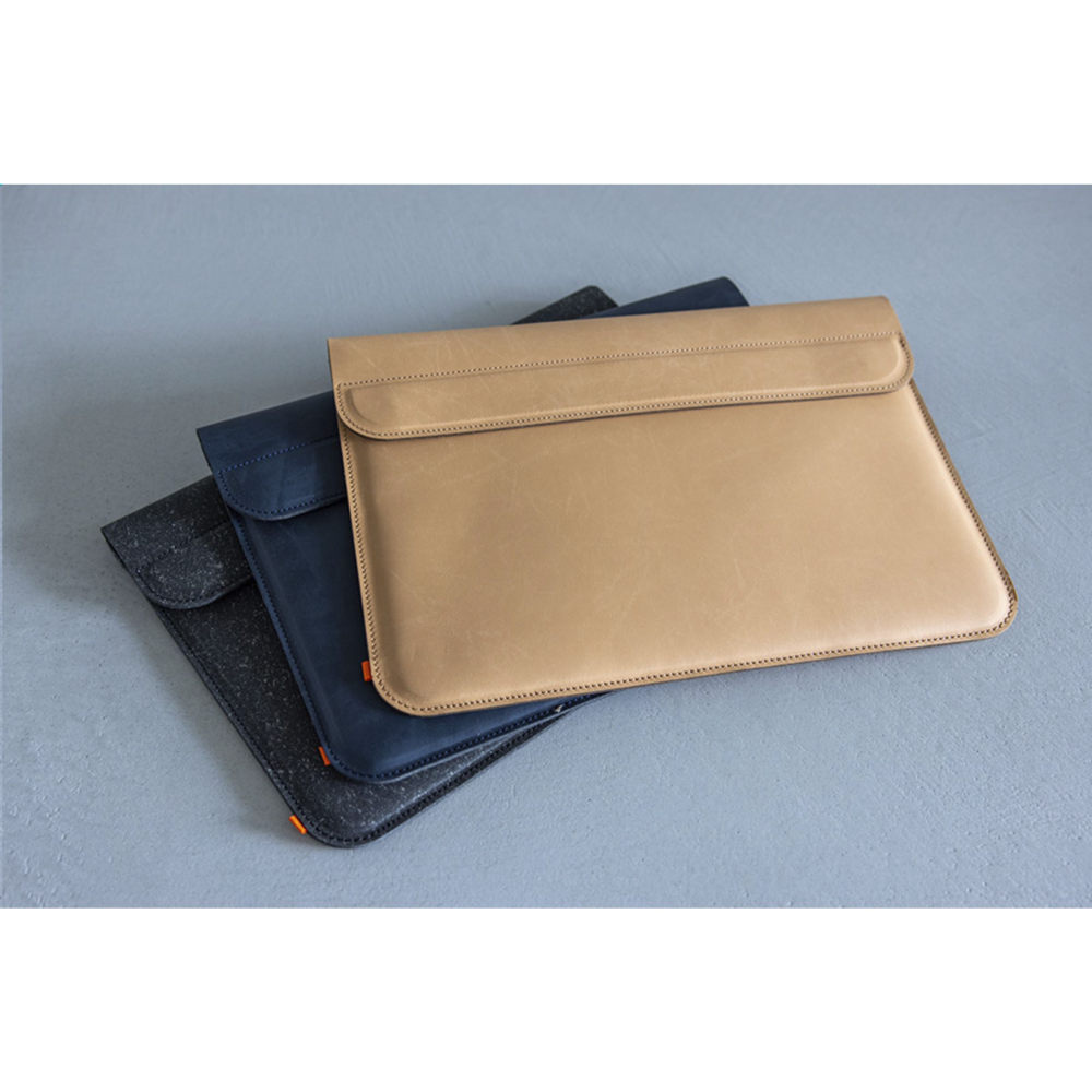 Quip Recycled Leather Laptop Sleeve 13 inch