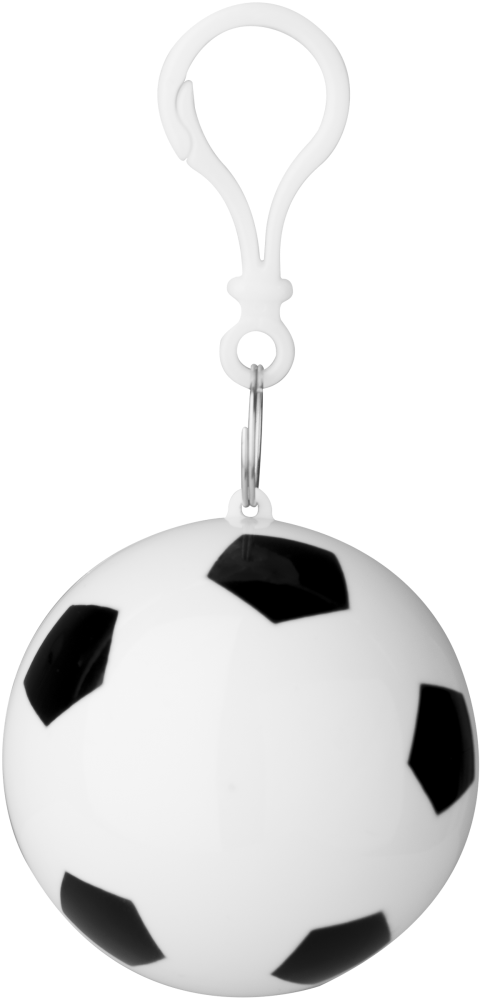 Bejing regenponcho in voetbal met sleutelhanger